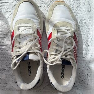 Adidas Kids' Grade School Run 60s J Red Blue White Running Shoes Size 4